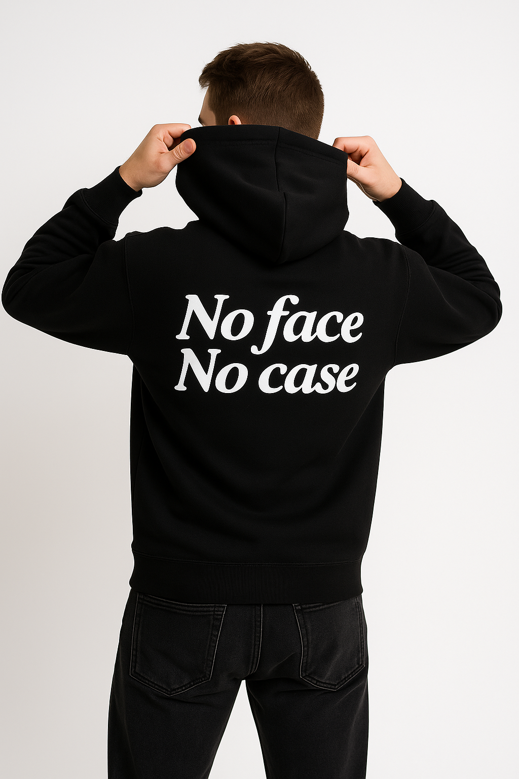 The "Signature" No Face No Case hoodie
