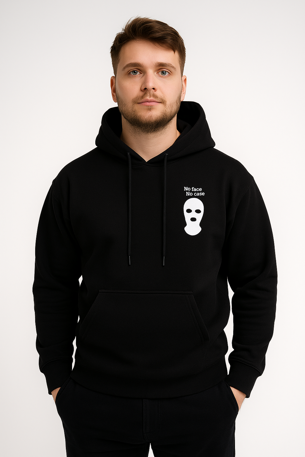 The "Signature" No Face No Case hoodie